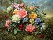 unknow artist Floral, beautiful classical still life of flowers.082 Germany oil painting artist